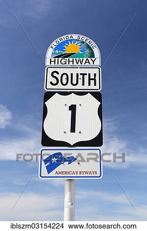 "Road sign, Florida Scenic Highway 1, the Overseas Highway to Key West, Upper Matecumbe Key, Florida Keys, Florida, United States, North America" View Large Photo Image Picture - "Road sign, Florida Scenic Highway 1, the Overseas Highway to Key West, Upper Matecumbe Key, Florida Keys, Florida, United States, North America". Fotosearch