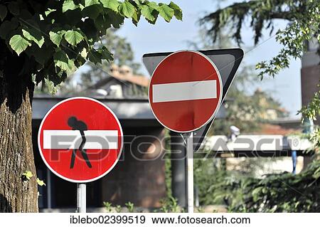 "Road signs, graffiti-altered no entrance sign, town centre of Assisi, Umbria, Italy, Europe" View Large Photo Image Stock Photo - "Road signs, graffiti-altered no entrance sign, town centre of Assisi, Umbria, Italy, Europe". Fotosearch