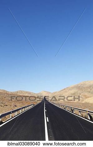 "Road through a barren mountain landscape, nahe Pajara, Fuerteventura, Canary Islands, Spain, Europe" View Large Photo Image Stock Image - "Road through a barren mountain landscape, nahe Pajara, Fuerteventura, Canary Islands, Spain, Europe". Fotosearch