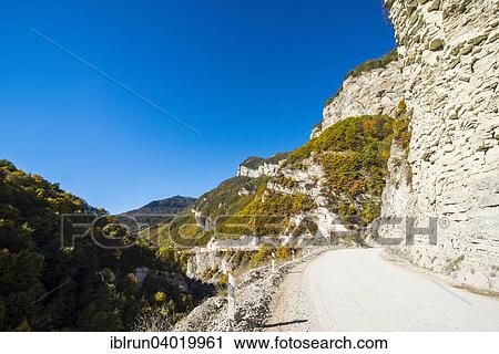 "Road through a gorge on the Argun river, mountains of Chechnya, Caucasus, Russia, Europe" View Large Photo Image Stock Image - "Road through a gorge on the Argun river, mountains of Chechnya, Caucasus, Russia, Europe". Fotosearch