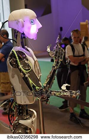 "RoboThesbian, a humanoid robot by Engineered Arts, Ideenpark 2012, technology and education summit conference, Essen, Ruhr area, North Rhine-Westphalia, Germany, Europe" View Large Photo Image Stock Photo - "RoboThesbian, a humanoid robot by Engineered Arts, Ideenpark 2012, technology and education summit conference, Essen, Ruhr area, North Rhine-Westphalia, Germany, Europe". Fotosearch