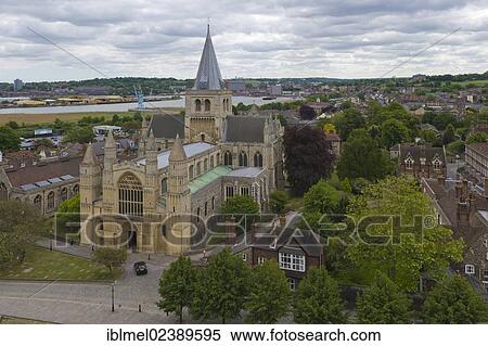 "Rochester Cathedral viewed from Castle Gardens, Rochester, Kent, England, United Kingdom, Europe" View Large Photo Image Stock Photography - "Rochester Cathedral viewed from Castle Gardens, Rochester, Kent, England, United Kingdom, Europe". Fotosearch