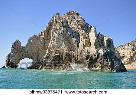 "Rock arch El Arco with coastal rocks, Finisterra, Cabo San Lucas, Baja California Sur, Mexico, North America" View Large Photo Image Stock Image - "Rock arch El Arco with coastal rocks, Finisterra, Cabo San Lucas, Baja California Sur, Mexico, North America". Fotosearch