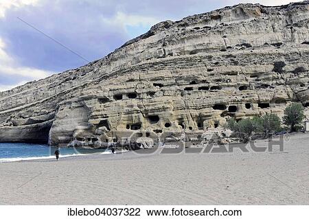 "Rock caves, cave dwellings, Matala beach, Matala, Crete, Greece, Europe" View Large Photo Image Stock Image - "Rock caves, cave dwellings, Matala beach, Matala, Crete, Greece, Europe". Fotosearch
