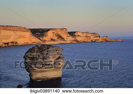 "Rock formation, Graine de Sable or Grain of Sand, in the evening light, Bonifacio, Corsica, France, Europe" View Large Photo Image Stock Image - "Rock formation, Graine de Sable or Grain of Sand, in the evening light, Bonifacio, Corsica, France, Europe". Fotosearch