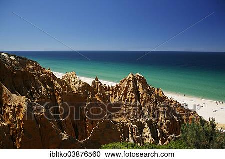 "Rock formations, beach, Atlantic coast, near Melides, Portugal, Europe" View Large Photo Image Stock Image - "Rock formations, beach, Atlantic coast, near Melides, Portugal, Europe". Fotosearch