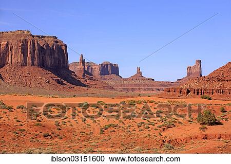 "Rock formations, desert, Monument Valley Navajo Tribal Park, Utah, United States, North America" View Large Photo Image Stock Image - "Rock formations, desert, Monument Valley Navajo Tribal Park, Utah, United States, North America". Fotosearch