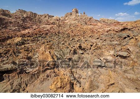 "Rock formations on the edge of the hydro-thermal springs on the Dallol shield volcano, Danakil-Senke, Hamed Ela, Wollo, Ethiopia, Africa" View Large Photo Image Picture - "Rock formations on the edge of the hydro-thermal springs on the Dallol shield volcano, Danakil-Senke, Hamed Ela, Wollo, Ethiopia, Africa". Fotosearch