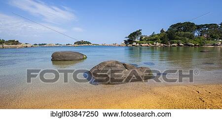 "Rock formations, Sentier des Douaniers, Perros-Guirec, Cote de Granit Rose or Pink Granite Coast, Brittany, France, Europe" View Large Photo Image Stock Image - "Rock formations, Sentier des Douaniers, Perros-Guirec, Cote de Granit Rose or Pink Granite Coast, Brittany, France, Europe". Fotosearch