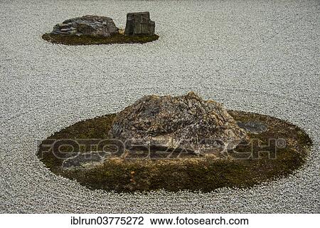 "Rock garden in the Ryoan-ji Temple, Kyoto, Japan, Asia" View Large Photo Image Stock Image - "Rock garden in the Ryoan-ji Temple, Kyoto, Japan, Asia". Fotosearch