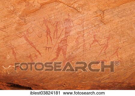 "Rock painting of people, neolithic rock art, Tadrart region, Tassili n'Ajjer National Park, Unesco World Heritage Site, Algeria, Sahara, North Africa, Africa" View Large Photo Image Stock Image - "Rock painting of people, neolithic rock art, Tadrart region, Tassili n'Ajjer National Park, Unesco World Heritage Site, Algeria, Sahara, North Africa, Africa". Fotosearch