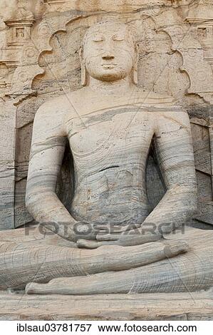 "Rock relief of Buddha in a meditation posture, Gal Vihara Temple, Polonnaruwa, Sri Lanka, Asia" View Large Photo Image Stock Photo - "Rock relief of Buddha in a meditation posture, Gal Vihara Temple, Polonnaruwa, Sri Lanka, Asia". Fotosearch