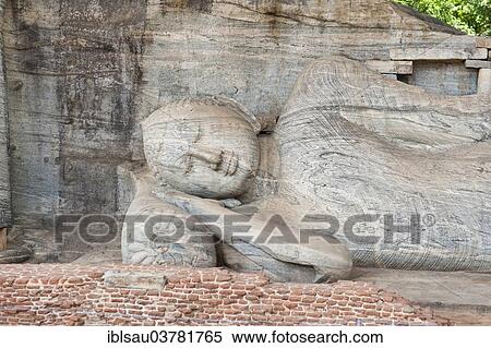 "Rock relief, reclining Buddha, Gal Vihara Temple, Polonnaruwa, Sri Lanka, Asia" View Large Photo Image Stock Photography - "Rock relief, reclining Buddha, Gal Vihara Temple, Polonnaruwa, Sri Lanka, Asia". Fotosearch
