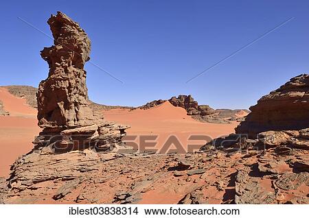"Rock towers and sand dunes at the Cirque, Tadrart region, Tassili n’Ajjer National Park, Unesco World Heritage Site, Algeria, Sahara, North Africa, Africa" View Large Photo Image Picture - "Rock towers and sand dunes at the Cirque, Tadrart region, Tassili n’Ajjer National Park, Unesco World Heritage Site, Algeria, Sahara, North Africa, Africa". Fotosearch