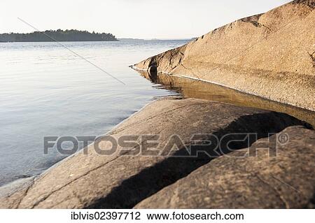 "Rocks and water, Stockholm archipelago, Sweden, Europe" View Large Photo Image Stock Image - "Rocks and water, Stockholm archipelago, Sweden, Europe". Fotosearch