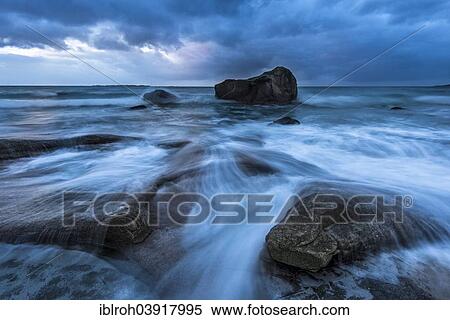 "Rocks on the beach Utakleiv, Vestvagoy, Lofoten, Norway, Europe" View Large Photo Image Stock Photography - "Rocks on the beach Utakleiv, Vestvagoy, Lofoten, Norway, Europe". Fotosearch