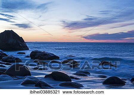 "Rocks, sea, Lofoten, Norway, Europe" View Large Photo Image Stock Image - "Rocks, sea, Lofoten, Norway, Europe". Fotosearch
