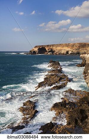 "Rocky coast with the Mirador, Ajuy, Fuerteventura, Canary Islands, Spain, Europe" View Large Photo Image Picture - "Rocky coast with the Mirador, Ajuy, Fuerteventura, Canary Islands, Spain, Europe". Fotosearch
