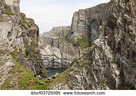Stock Photography - "Rocky coastline, Mizen Head, County Cork, Ireland, Europe". Fotosearch