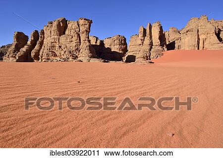 "Rocky landscape in the cirque, Tadrart, Tassili N'Ajjer National Park, Unesco World Heritage Site, Sahara desert, Algeria, Africa" View Large Photo Image Stock Image - "Rocky landscape in the cirque, Tadrart, Tassili N'Ajjer National Park, Unesco World Heritage Site, Sahara desert, Algeria, Africa". Fotosearch