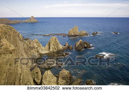 "Rocky shores, Cabo de Gata-Nijar Natural Park, Andalusia, Spain, Europe" View Large Photo Image Stock Image - "Rocky shores, Cabo de Gata-Nijar Natural Park, Andalusia, Spain, Europe". Fotosearch