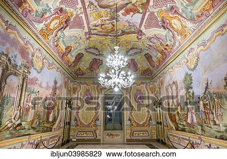 "Rococo frescoes by Domenico Carella, Sala dell'Arcadia, Palazzo Ducale, Martina Franca, Valle d'Itria, Apulia, Italy, Europe" View Large Photo Image Stock Photo - "Rococo frescoes by Domenico Carella, Sala dell'Arcadia, Palazzo Ducale, Martina Franca, Valle d'Itria, Apulia, Italy, Europe". Fotosearch