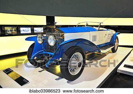 Stock Image - "Rolls-Royce Phantom 1 from 1926, BMW Museum, Munich, Upper Bavaria, Bavaria, Germany, Europe". Fotosearch