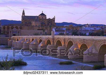 "Roman bridge crossing the Guadalquivir River, looking towards the Mosque? ÇôCathedral of Cordoba, Cordoba, Andalusia, Spain, Europe" View Large Photo Image Stock Image - "Roman bridge crossing the Guadalquivir River, looking towards the Mosque? ÇôCathedral of Cordoba, Cordoba, Andalusia, Spain, Europe". Fotosearch