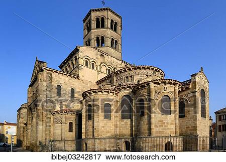 "Roman church of Saint-Austremoine d'Issoire, Issoire, Auvergne, France, Europe" View Large Photo Image Stock Photo - "Roman church of Saint-Austremoine d'Issoire, Issoire, Auvergne, France, Europe". Fotosearch