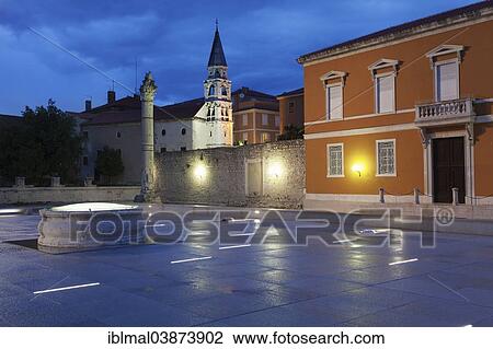 "Roman Forum, Forum Romanum with the tower of the Church of Sv. Marije, Zadar, Dalmatia, Croatia, Europe" View Large Photo Image Stock Image - "Roman Forum, Forum Romanum with the tower of the Church of Sv. Marije, Zadar, Dalmatia, Croatia, Europe". Fotosearch