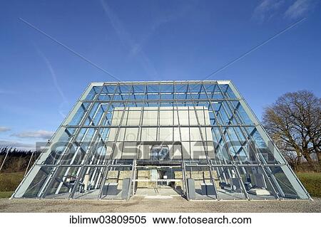 Stock Photography - "Roman Limes Gate of Dalkingen, protected by a glass structure, UNESCO World Cultural Heritage site, near Schwabsberg, Baden-Wurttemberg, Germany, Europe". Fotosearch