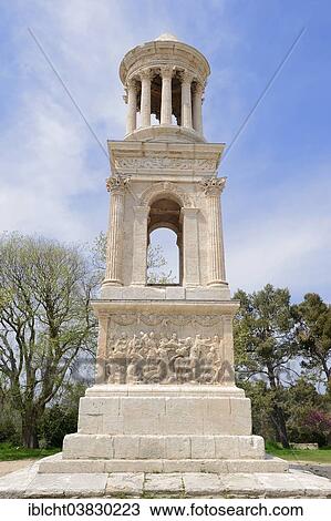 "Roman Mausoleum of the Julii, Saint Remy-de-Provence, Bouches-du-Rhone, Provence-Alpes-Cote d'Azur, Southern France, Glanum, France, Europe" View Large Photo Image Stock Image - "Roman Mausoleum of the Julii, Saint Remy-de-Provence, Bouches-du-Rhone, Provence-Alpes-Cote d'Azur, Southern France, Glanum, France, Europe". Fotosearch