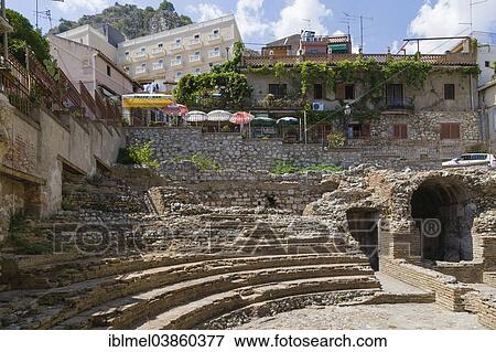 "Roman Odeon, Via don Bosco, Taormina, Province of Messina, Sicily, Italy, Europe" View Large Photo Image Stock Photo - "Roman Odeon, Via don Bosco, Taormina, Province of Messina, Sicily, Italy, Europe". Fotosearch