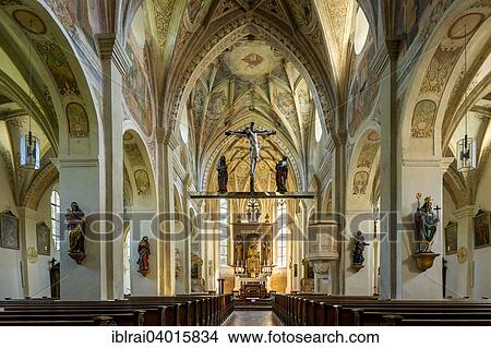 "Romanesque abbey church of St. Lambert, interior with Renaissance frescoes, Benedictine monastery Seeon, Klostersee, Seebruck, Chiemgau, Upper Bavaria, Bavaria, Germany, Europe" View Large Photo Image Picture - "Romanesque abbey church of St. Lambert, interior with Renaissance frescoes, Benedictine monastery Seeon, Klostersee, Seebruck, Chiemgau, Upper Bavaria, Bavaria, Germany, Europe". Fotosearch