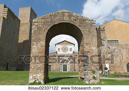 "Romanesque Basilica of San Pietro, view through the gate, Tuscania, Lazio, Italy, Southern Europe, Europe" View Large Photo Image Stock Image - "Romanesque Basilica of San Pietro, view through the gate, Tuscania, Lazio, Italy, Southern Europe, Europe". Fotosearch