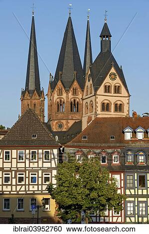 "Romanesque Marienkirche, St Mary's Church, half-timbered houses, historic centre, Gelnhausen, Hesse, Germany, Europe" View Large Photo Image Stock Image - "Romanesque Marienkirche, St Mary's Church, half-timbered houses, historic centre, Gelnhausen, Hesse, Germany, Europe". Fotosearch