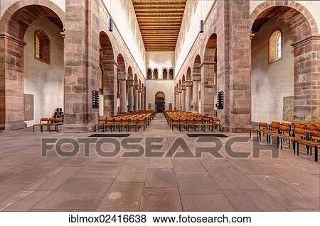 Stock Photo - Romanesque monastery church of Alpirsbach Abbey, former Benedictine monastery, Alpirsbach, Baden-Wuerttemberg, Germany, Europe. Fotosearch
