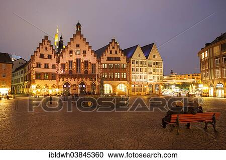 "Romer, town hall on the Romerberg at night, Frankfurt am Main, Hesse, Germany, Europe" View Large Photo Image Stock Image - "Romer, town hall on the Romerberg at night, Frankfurt am Main, Hesse, Germany, Europe". Fotosearch
