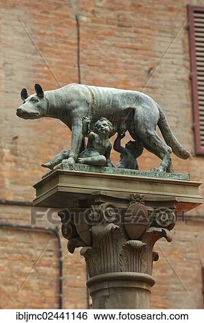 "Romulus and Remus statue, Piazza Tolomei square, UNESCO World Heritage Site, Siena, Tuscany, Italy, Europe" View Large Photo Image Stock Photograph - "Romulus and Remus statue, Piazza Tolomei square, UNESCO World Heritage Site, Siena, Tuscany, Italy, Europe". Fotosearch