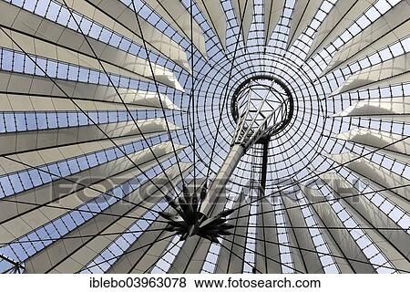 Stock Photo - "Roof of the Sony Center, Berlin, Germany, Europe". Fotosearch