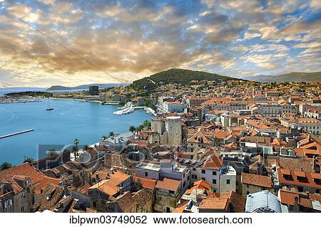 "Roof tops of the medieval city of Split, Croatia, Europe" View Large Photo Image Stock Image - "Roof tops of the medieval city of Split, Croatia, Europe". Fotosearch