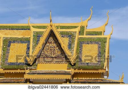 "Roof with Chofas as an ornament, Hor Samran Phirun Pavilion at the Royal Palace, Phnom Penh, Cambodia, Southeast Asia, Asia" View Large Photo Image Stock Photograph - "Roof with Chofas as an ornament, Hor Samran Phirun Pavilion at the Royal Palace, Phnom Penh, Cambodia, Southeast Asia, Asia". Fotosearch
