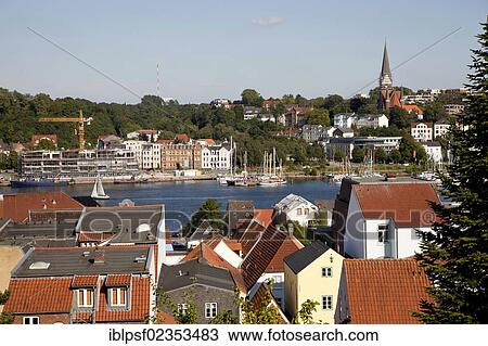 "Roofs of Flensburg, Schleswig-Holstein, Germany, Europe" View Large Photo Image Stock Image - "Roofs of Flensburg, Schleswig-Holstein, Germany, Europe". Fotosearch