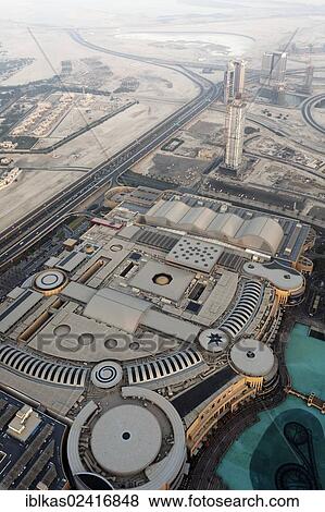 Roofscape, Dubai Mall shopping centre, view from Burj Khalifa, United Arab Emirates, Middle East, Asia View Large Photo Image Stock Photo - Roofscape, Dubai Mall shopping centre, view from Burj Khalifa, United Arab Emirates, Middle East, Asia. Fotosearch