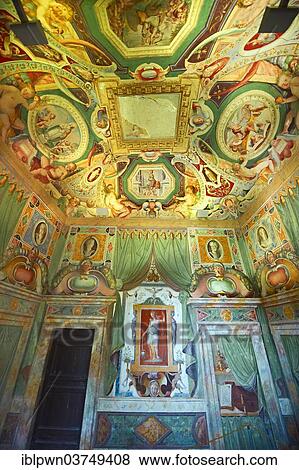 Stock Photo - "Room of Glory, Stanza della Gloria, Renaissance paintings by Federico Zuccari, Villa d'Este, UNESCO World Heritage Site, Tivoli, Lazio, Italy, Europe". Fotosearch