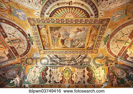 "Room of Noah, Sala di Noe, decorated with frescoes by Durante Alberti, Villa d'Este, UNESCO World Heritage Site, Tivoli, Lazio, Italy, Europe" View Large Photo Image Stock Photograph - "Room of Noah, Sala di Noe, decorated with frescoes by Durante Alberti, Villa d'Este, UNESCO World Heritage Site, Tivoli, Lazio, Italy, Europe". Fotosearch