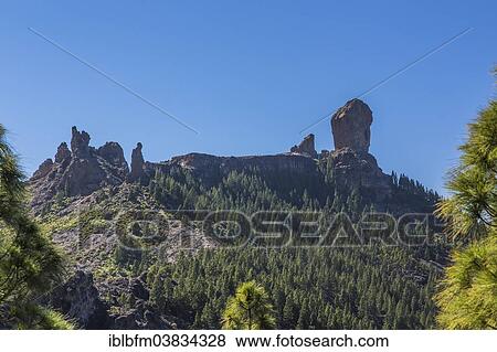 "Roque Nublo Mountain, Gran Canaria, Canary Islands, Spain, Europe" View Large Photo Image Stock Photo - "Roque Nublo Mountain, Gran Canaria, Canary Islands, Spain, Europe". Fotosearch