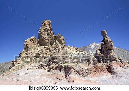 "Roques de Garcia rock formation, the snow-covered Pico del Teide at the back, UNESCO World Heritage Site, Parque National del Teide y las Canadas, Teide National Park, Tenerife, Canary Islands, Spain, Europe" View Large Photo Image Stock Photograph - "Roques de Garcia rock formation, the snow-covered Pico del Teide at the back, UNESCO World Heritage Site, Parque National del Teide y las Canadas, Teide National Park, Tenerife, Canary Islands, Spain, Europe". Fotosearch