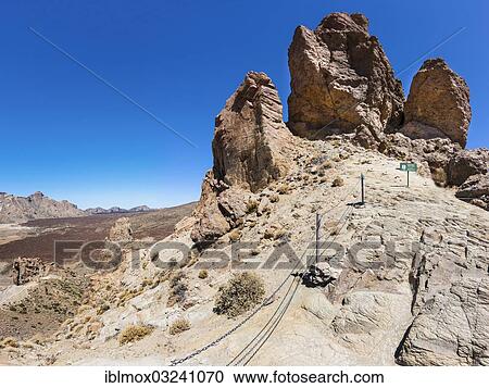 "Roques de Garcia, rock formations made of lava, Parque Nacional de las Canadas del Teide, Teide National Park, UNESCO World Natural Heritage Site, Teide-National Park, Playa De Los Cristianos, Tenerife, Canary Islands, Spain, Europe" View Large Photo Image Stock Image - "Roques de Garcia, rock formations made of lava, Parque Nacional de las Canadas del Teide, Teide National Park, UNESCO World Natural Heritage Site, Teide-National Park, Playa De Los Cristianos, Tenerife, Canary Islands, Spain, Europe". Fotosearch