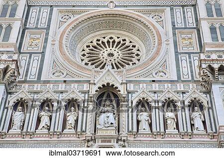 "Rose window above the entrance of Florence Cathedral, Florence, Tuscany, Italy, Europe" View Large Photo Image Stock Image - "Rose window above the entrance of Florence Cathedral, Florence, Tuscany, Italy, Europe". Fotosearch